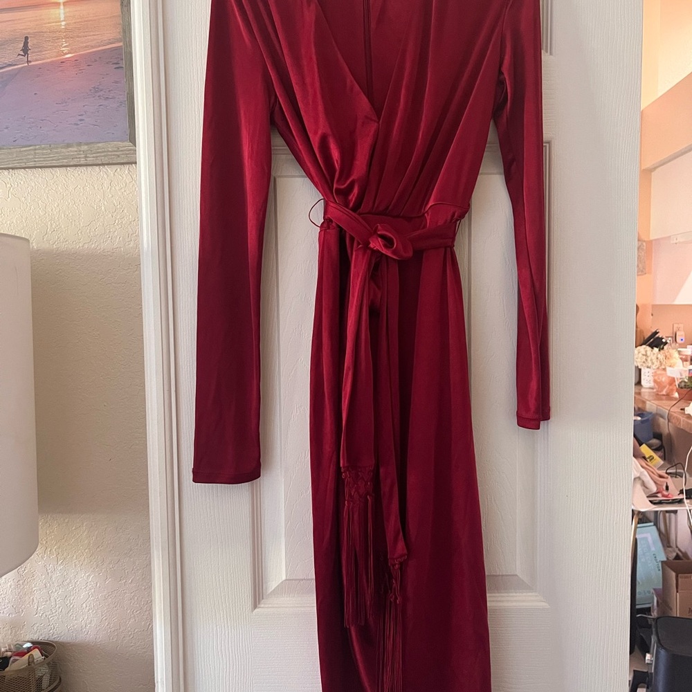 Altazarra Red Wrap Dress